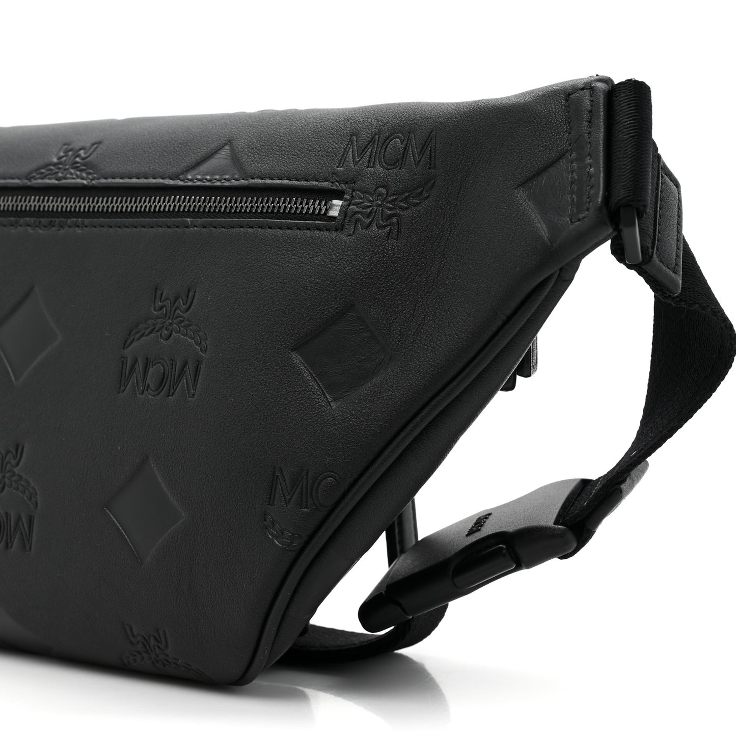 Calfskin Maxi Monogram Fursten Belt Bag Black