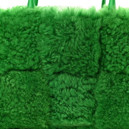 Bottega Veneta Shearling Small Intrecciato Arco Tote Parakeet 8 of 10