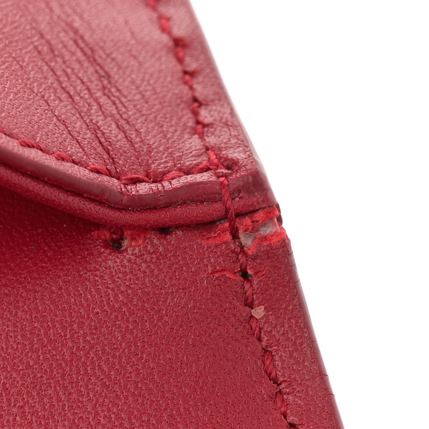 Saint Laurent Smooth Calfskin Medium Classic Monogram Kate Tassel Satchel Lipstick Red 12 of 15