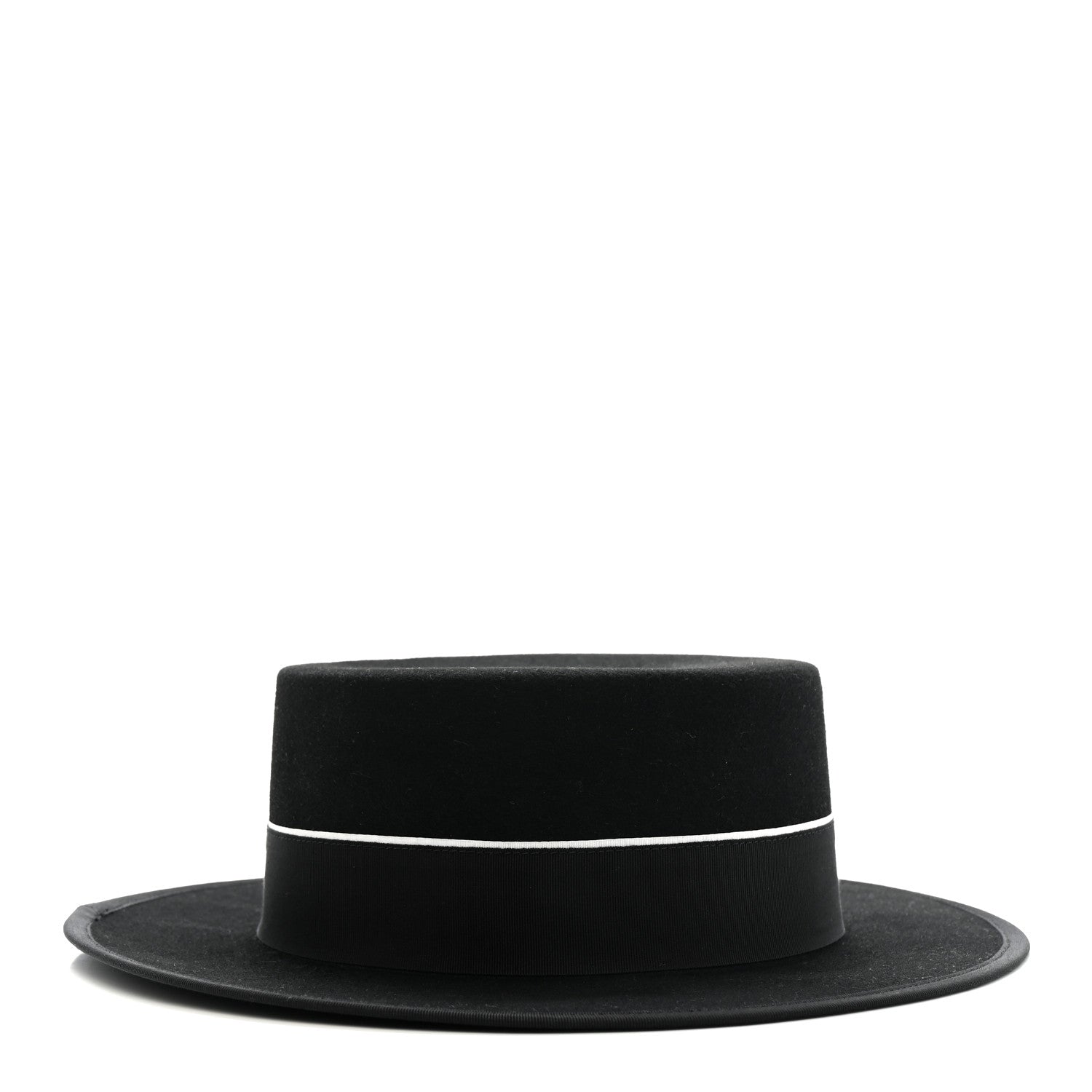Christian Dior Felt Diorodeo Large Brim Hat 58 Black 5 of 10