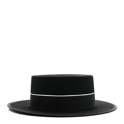 Christian Dior Felt Diorodeo Large Brim Hat 58 Black 5 of 10