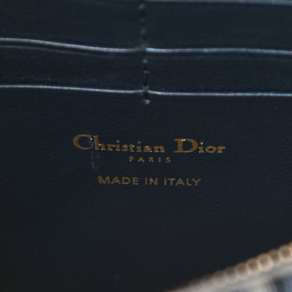 Christian Dior Oblique Saddle Chain Pouch Blue 6 of 9