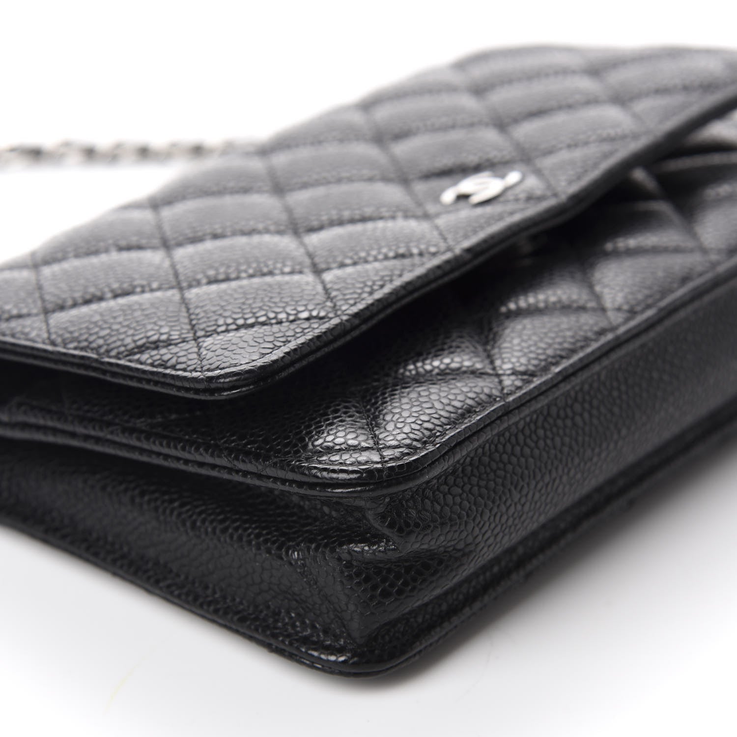 Chanel Caviar Quilted Wallet On Chain WOC Black 6 of 12