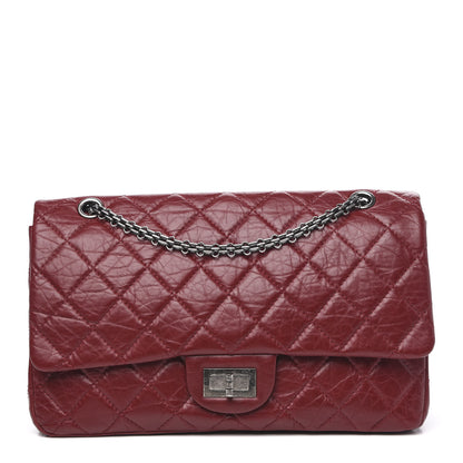 Chanel Aged Calfskin Quilted 2.55 Reissue 227 Flap Red 1 of 13