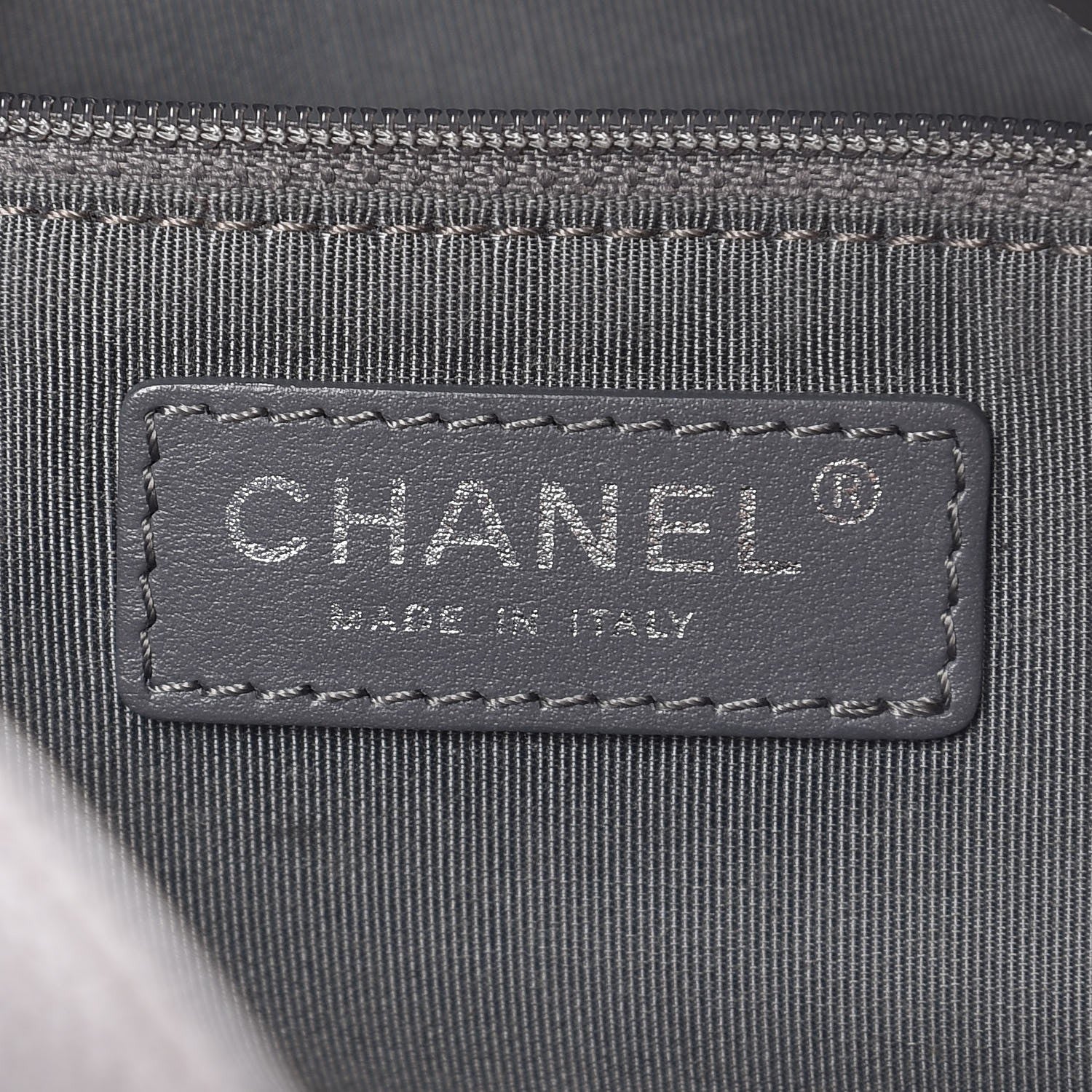 Chanel Metallic Grained Calfskin Quilted Large Casual Pocket Bowling Bag Silver 6 of 7
