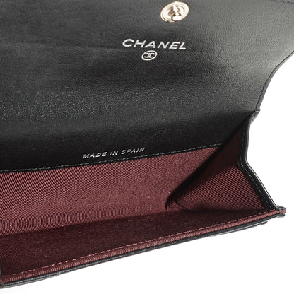 Chanel Lambskin Quilted Flap Card Holder Black 6 of 9