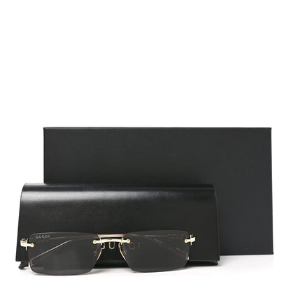 Gucci Rectangular Frame GG1941S Sunglasses Light Gold 7 of 7