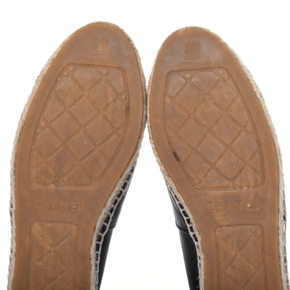 Chanel Lambskin CC Espadrilles 39 Black 12 of 13