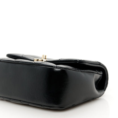 Chanel Shiny Lambskin Quilted Mini Coco Trip Flap Bag Black 19 of 19