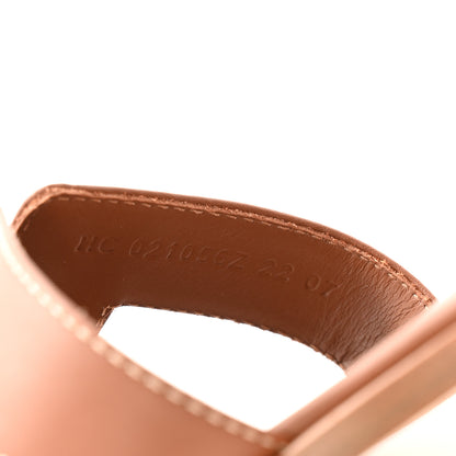 Hermes Box Calfskin Oran Sandals 35.5 Gold 8 of 9