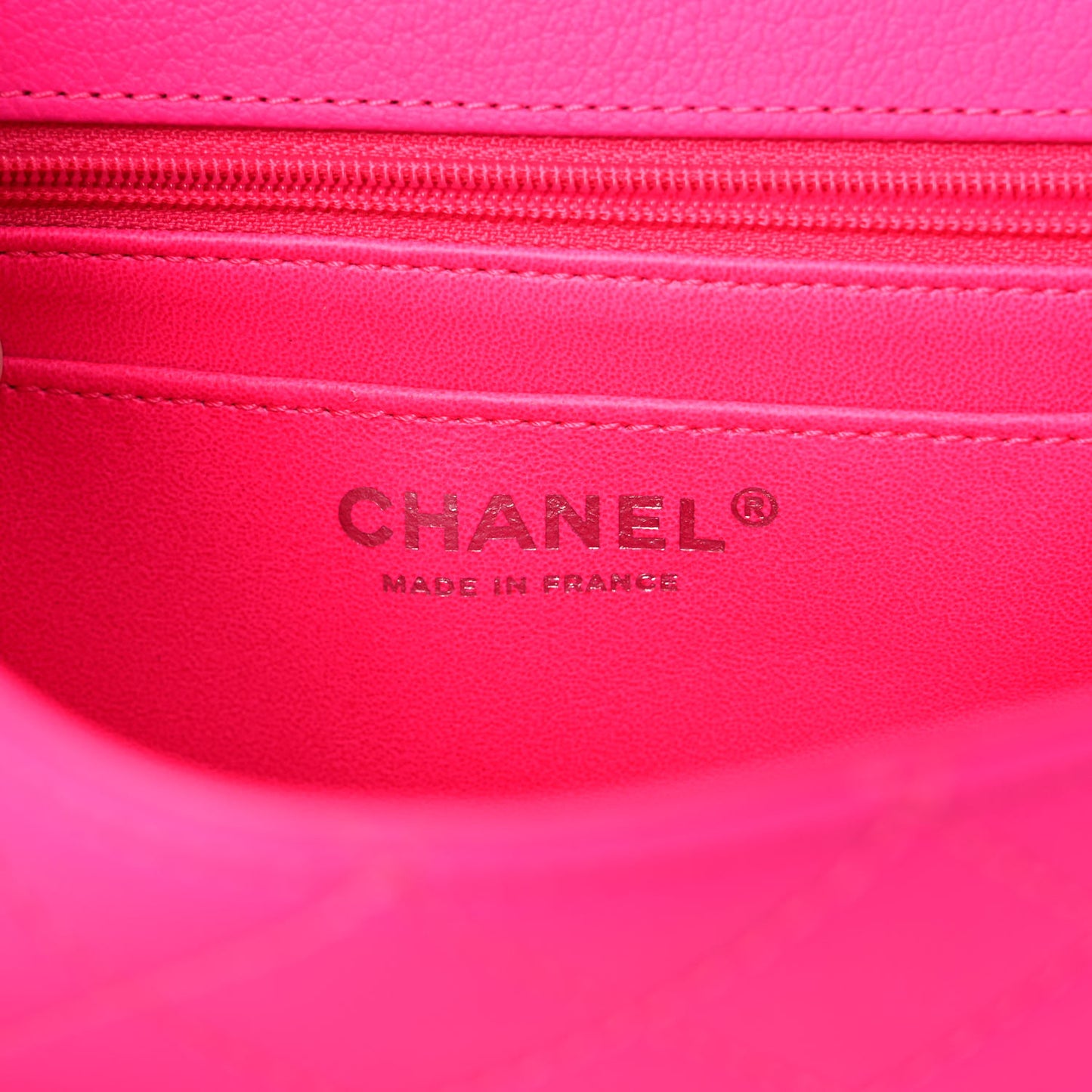 Goatskin Quilted 2.55 Reissue Mini Flap Fluorescent Pink