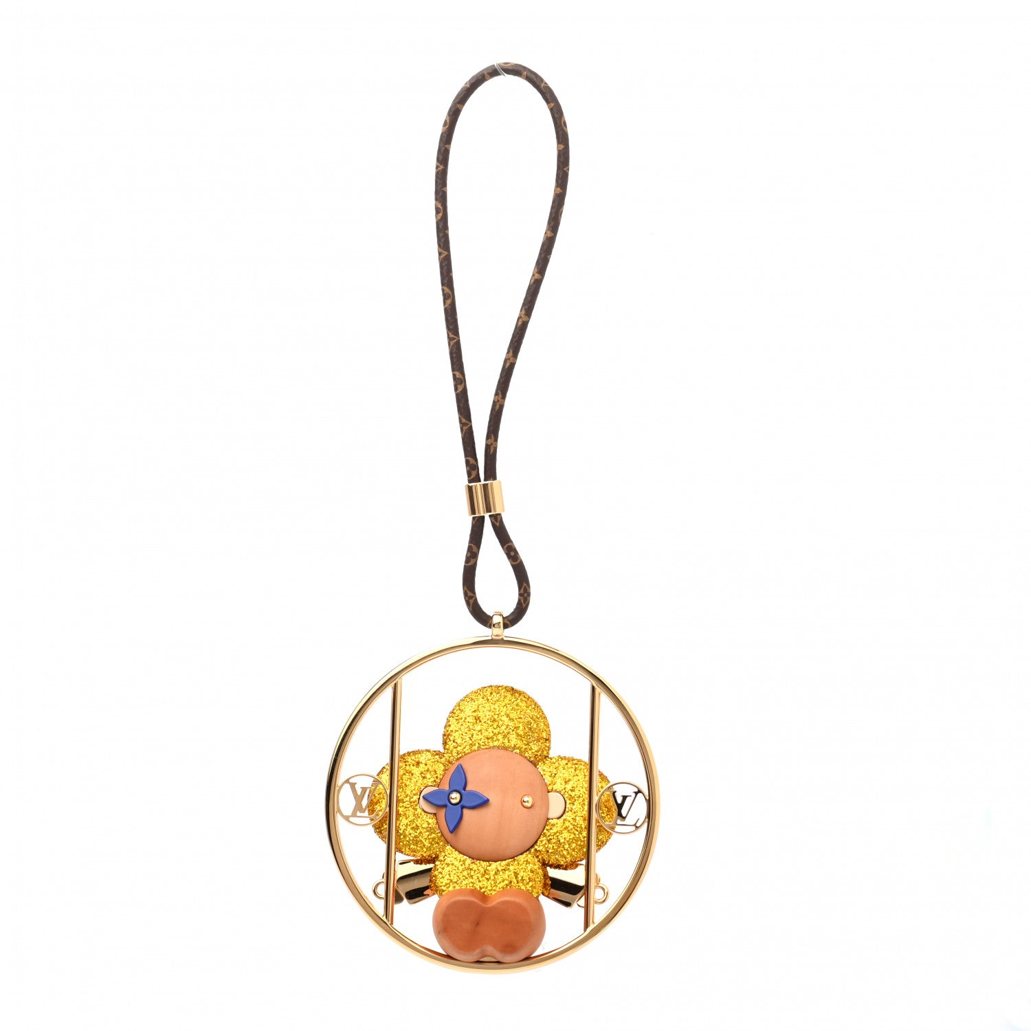 Louis Vuitton Resin Wood Vivienne Swing Bag Charm 1 of 3