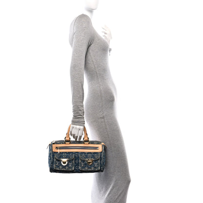 Louis Vuitton Monogram Denim Neo Speedy Blue 2 of 13