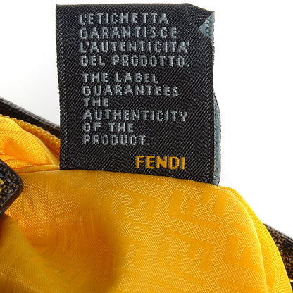 Fendi Zucca Spalmati Small Roll Tote Tobacco Giallo 9 of 10