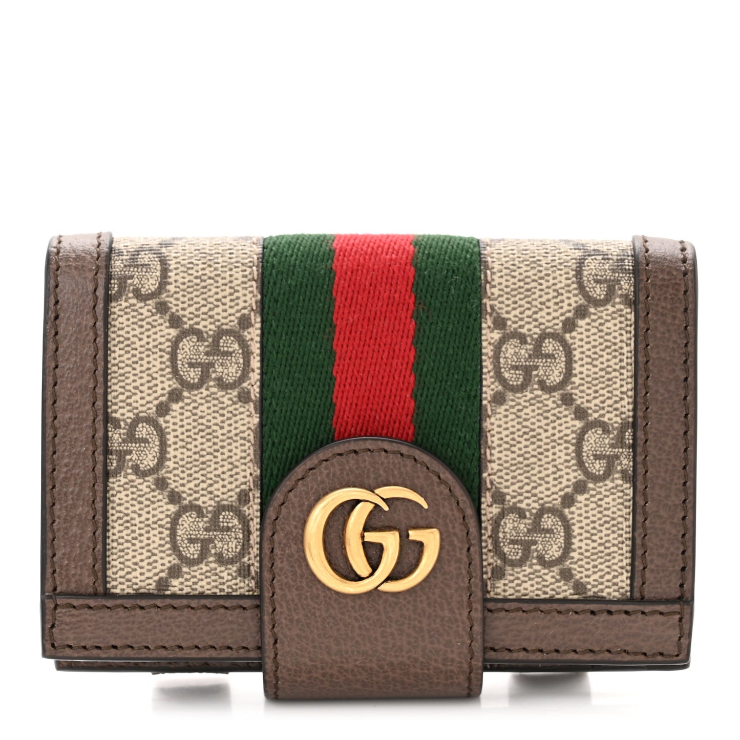 GG Supreme Monogram Web Mini Ophidia Crossbody Bag Detachable Wallet Beige Ebony