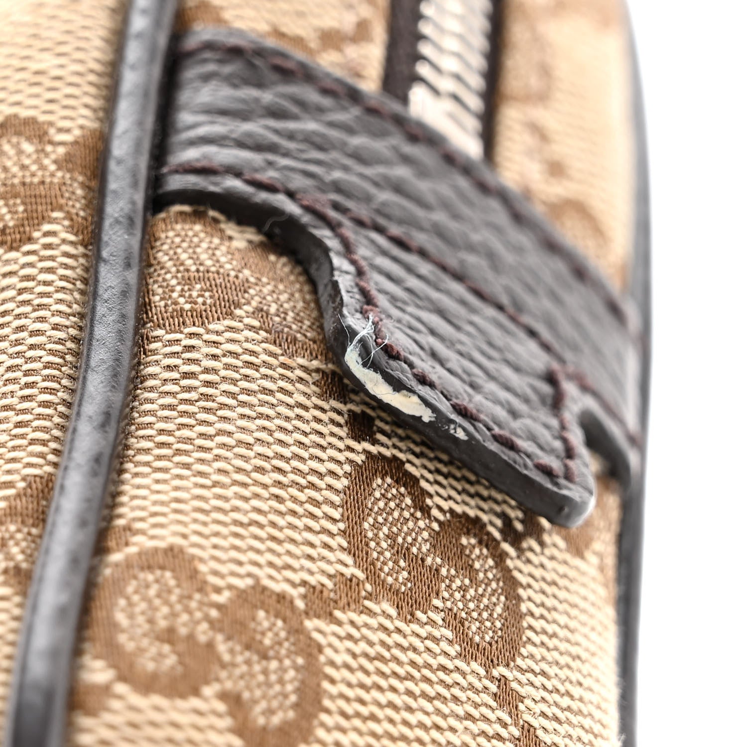 Gucci Monogram Dollar Calfskin Belt Bag Beige Ebony Testa di Moro Marrone Scuro 11 of 11