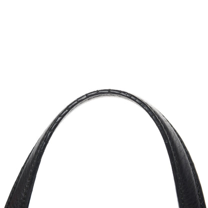Gucci Cellarius Calfskin Small Bamboo Daily Top Handle Bag Black 14 of 16