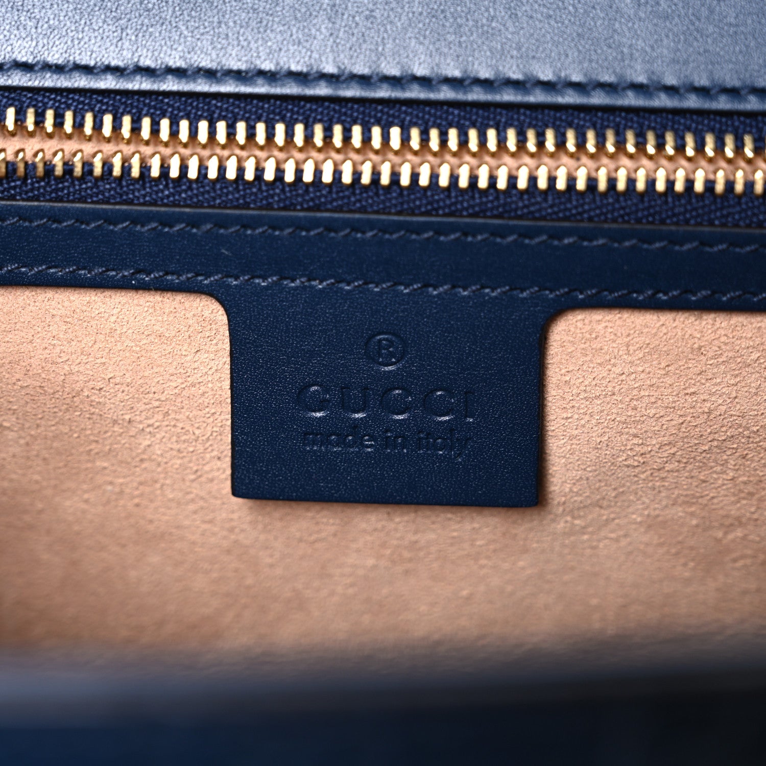 Gucci Guccissima Medium Padlock Shoulder Bag Blue Agata 6 of 10