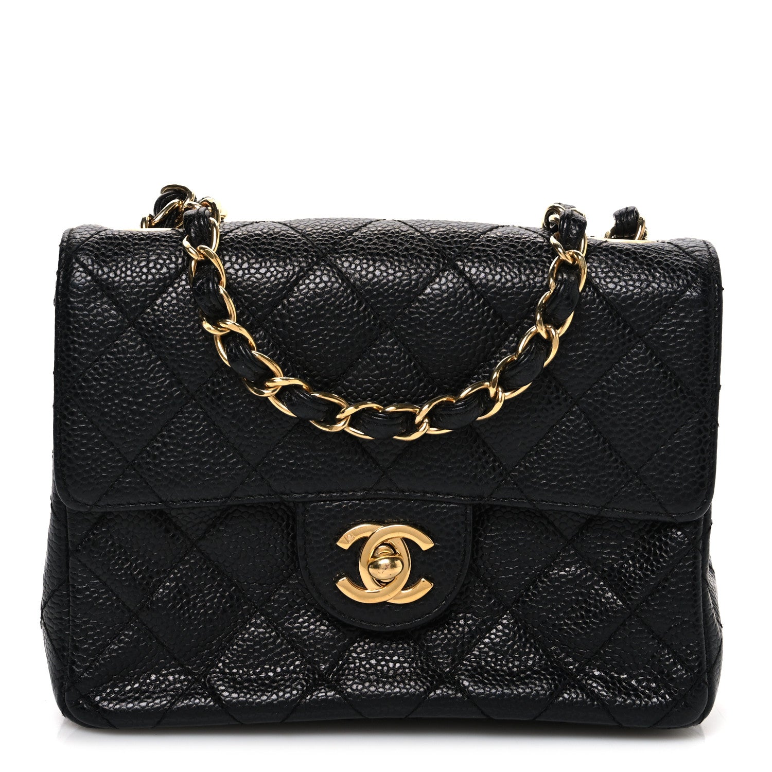 Chanel Caviar Quilted Mini Square Flap Black 1 of 10