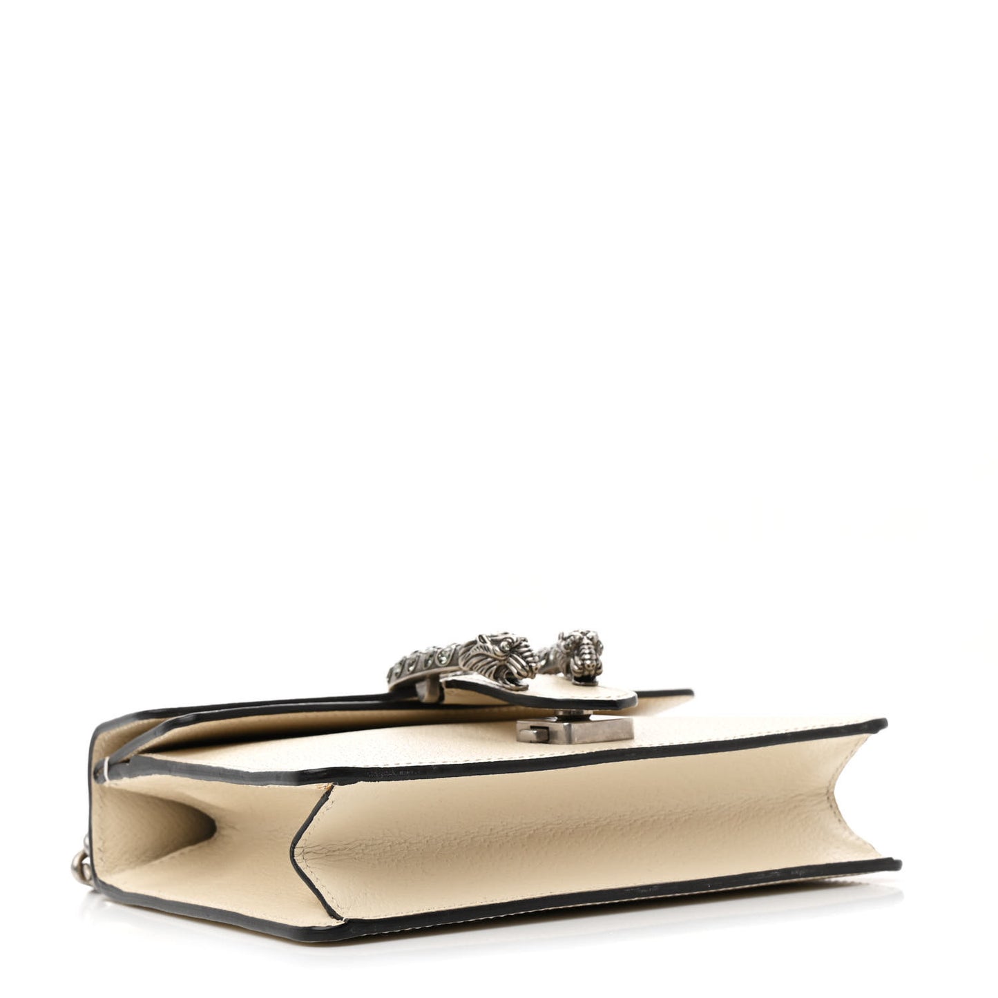 Textured Calfskin Crystal Mini Dionysus Shoulder Bag Mystic White