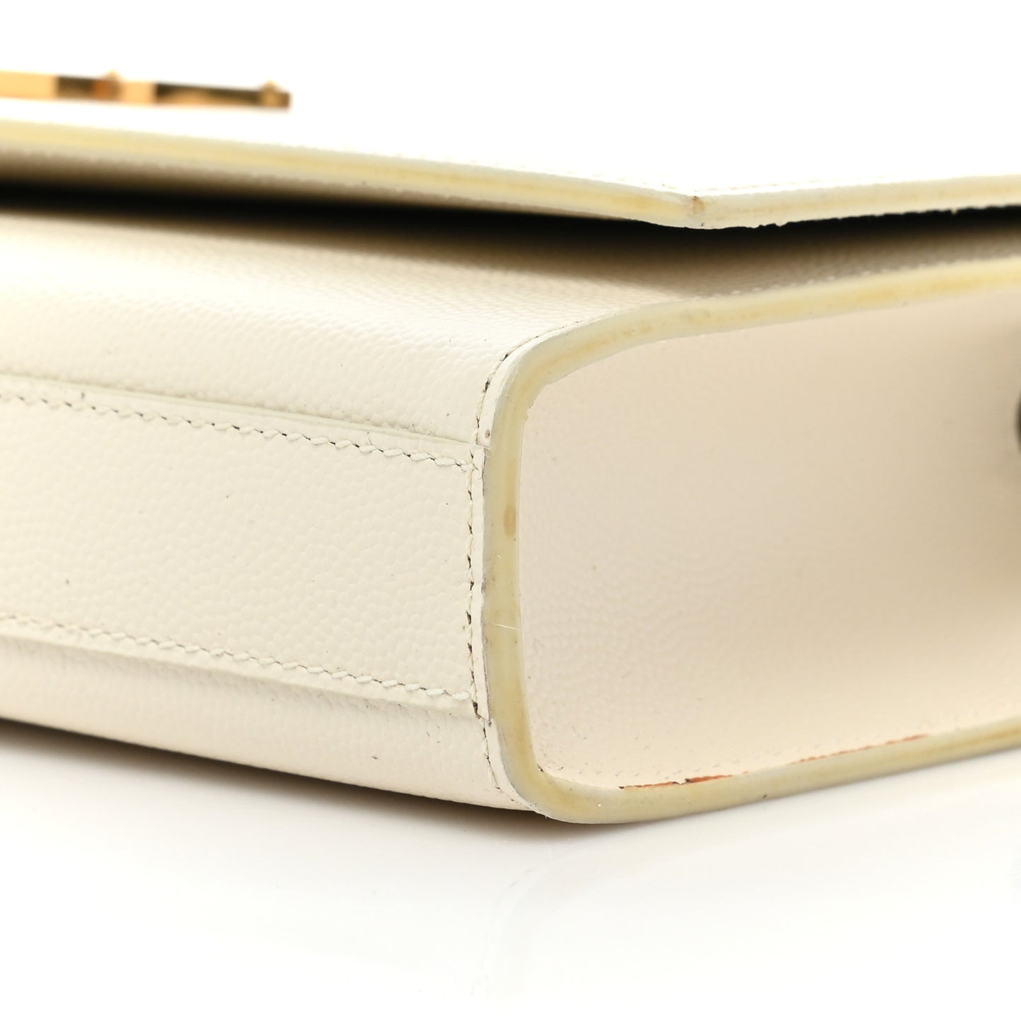 Grain De Poudre Classic Monogram Cassandre Clutch Dove White