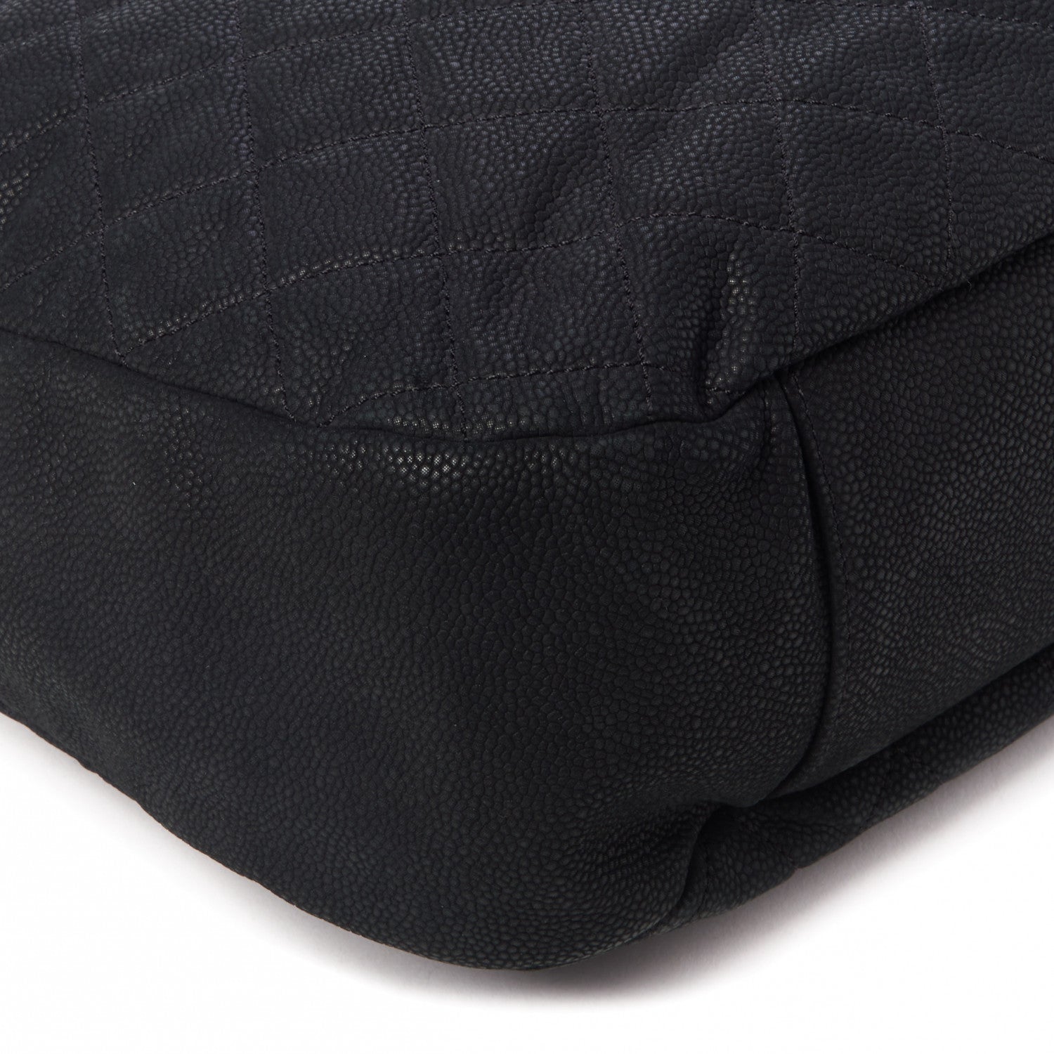 Chanel Iridescent Caviar Quilted Country Chic Hobo Black 6 of 10