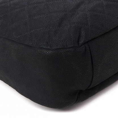 Chanel Iridescent Caviar Quilted Country Chic Hobo Black 6 of 10
