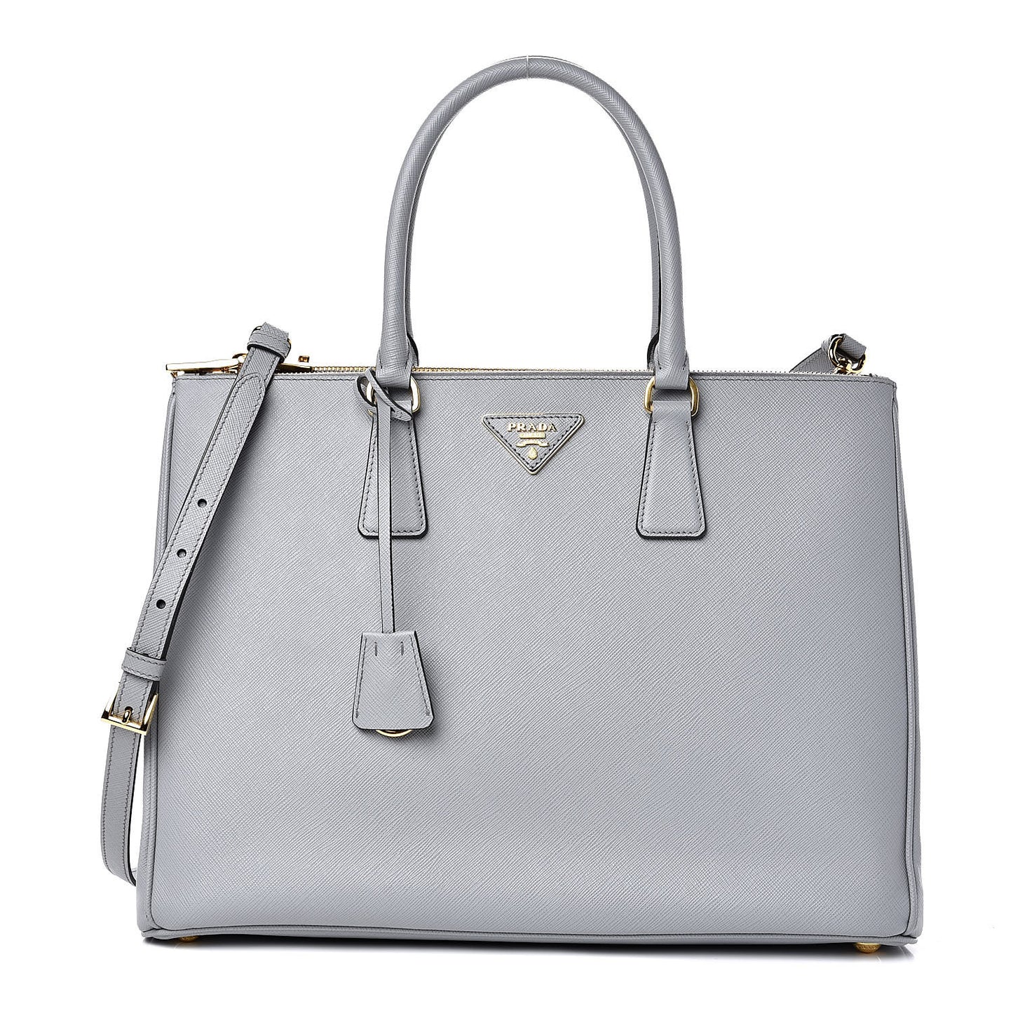 Saffiano Large Galleria Double Zip Tote Granito