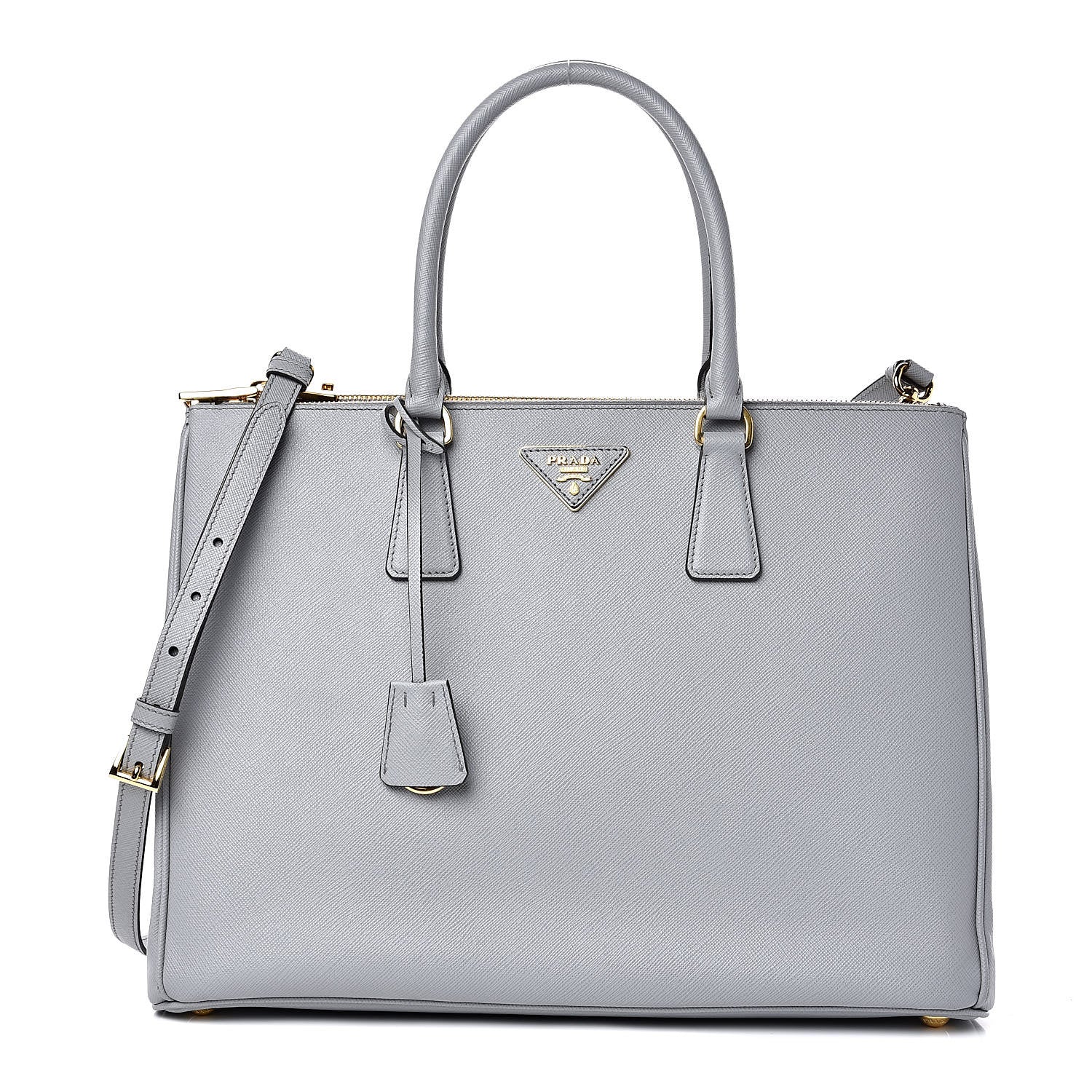 Prada Saffiano Large Galleria Double Zip Tote Granito 1 of 9