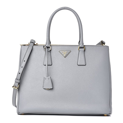 Prada Saffiano Large Galleria Double Zip Tote Granito 1 of 9