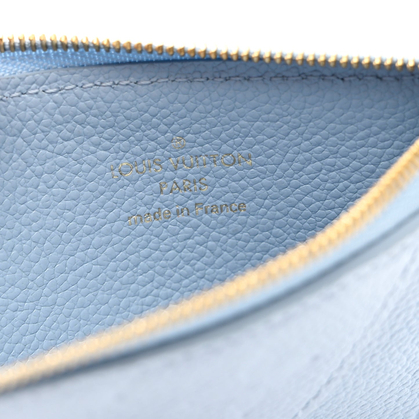Empreinte Monogram Zipped Romy Card Holder Bleu Nuage