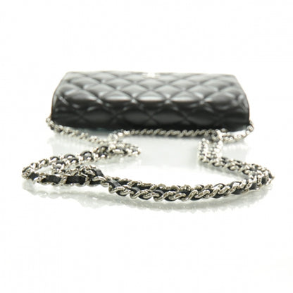 Chanel Lambskin Quilted Wallet On Chain Black 6 of 11