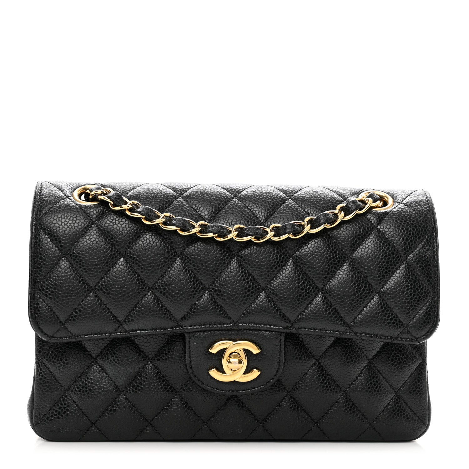 Chanel Caviar Quilted Small Double Flap Black 1 of 10