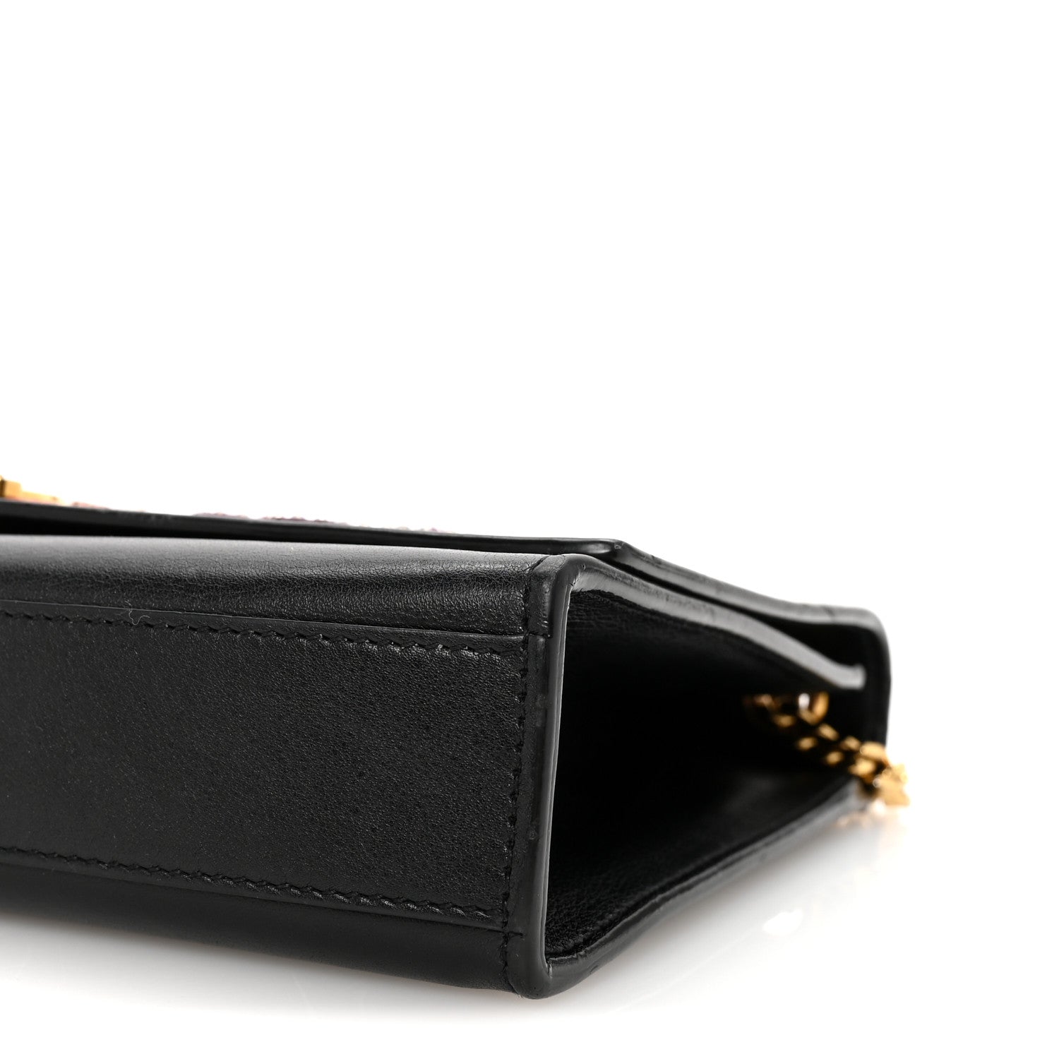 Saint Laurent Lambskin Medium Cloud Star Monogram Kate Satchel Black 16 of 17