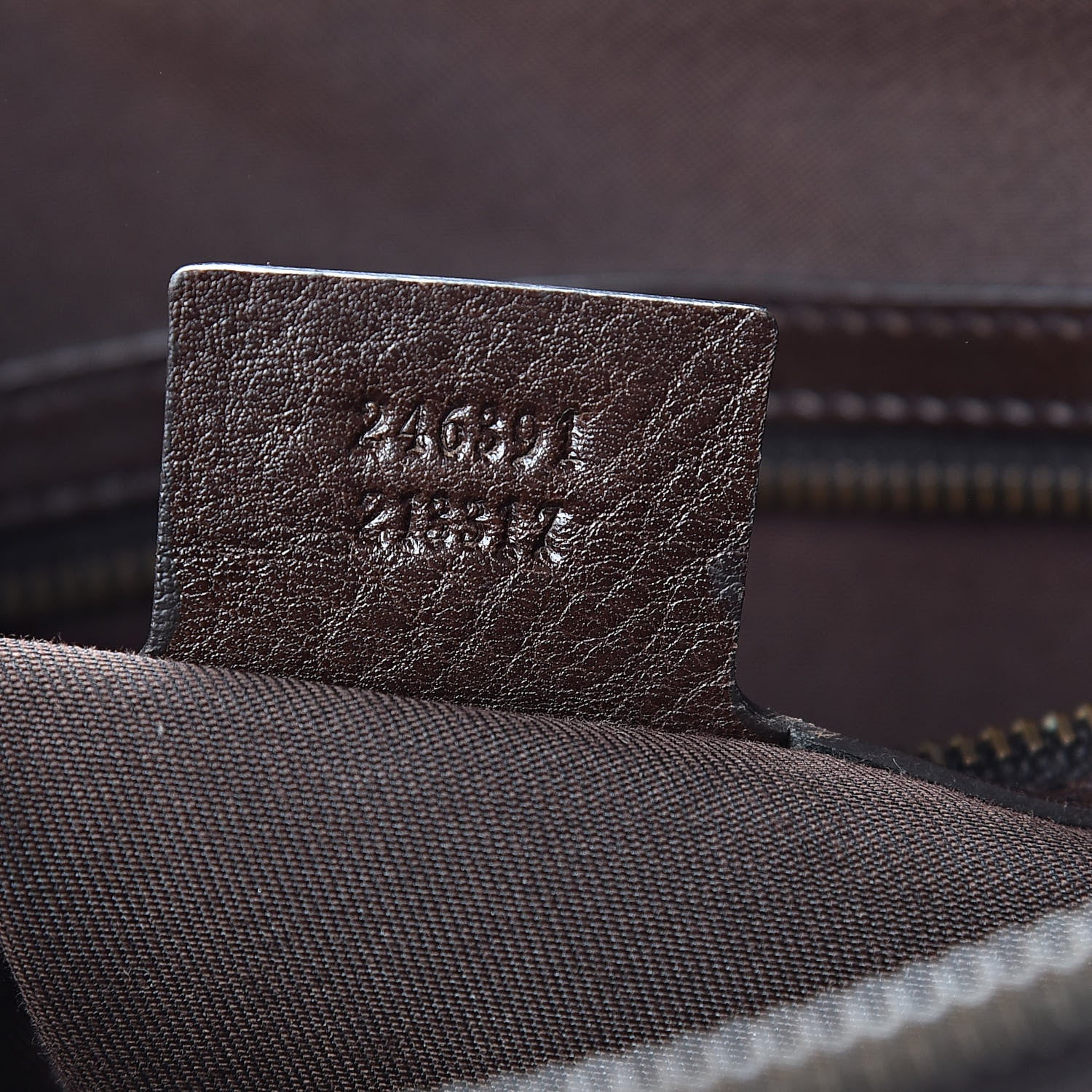 Gucci Monogram Interlocking G Tote Dark Brown 7 of 13