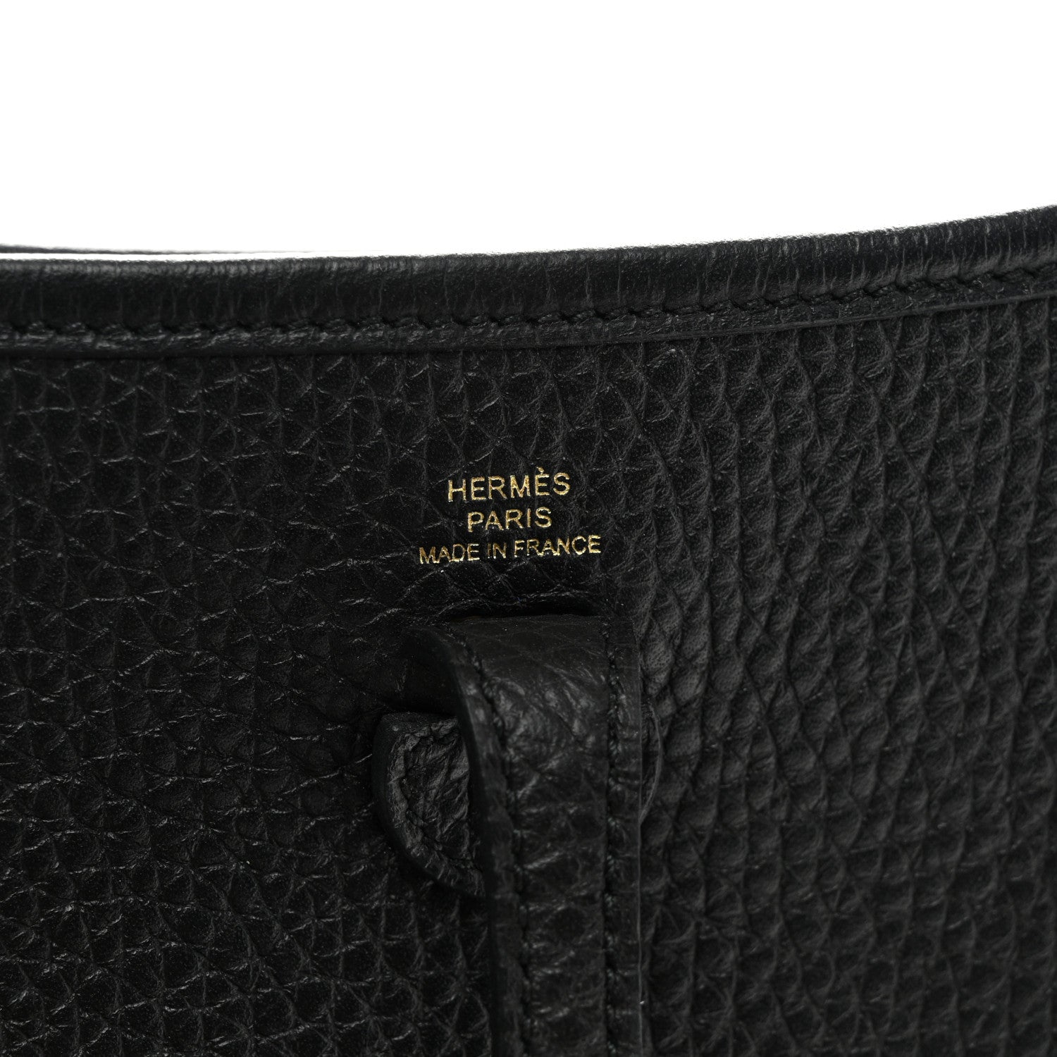 Hermes Taurillon Clemence Evelyne TPM Black 6 of 10