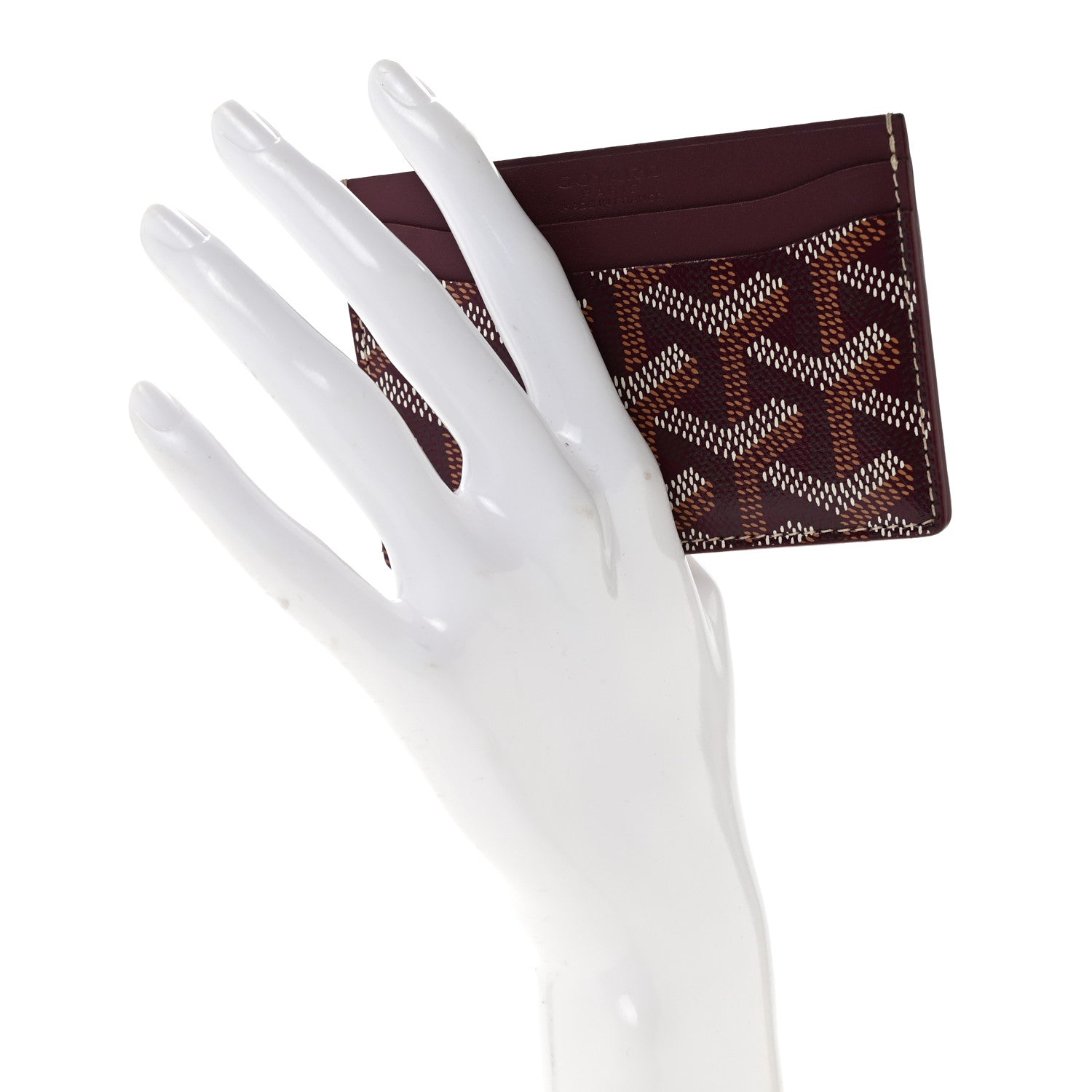 Goyard Goyardine Saint Sulpice Card Holder Bordeaux 2 of 8