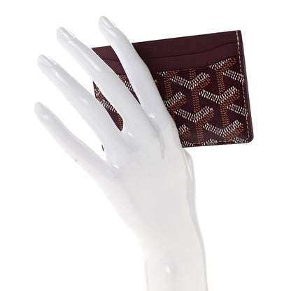 Goyard Goyardine Saint Sulpice Card Holder Bordeaux 2 of 8
