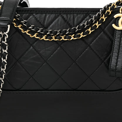 Chanel Aged Calfskin Quilted New Medium Gabrielle Hobo Black 8 of 10