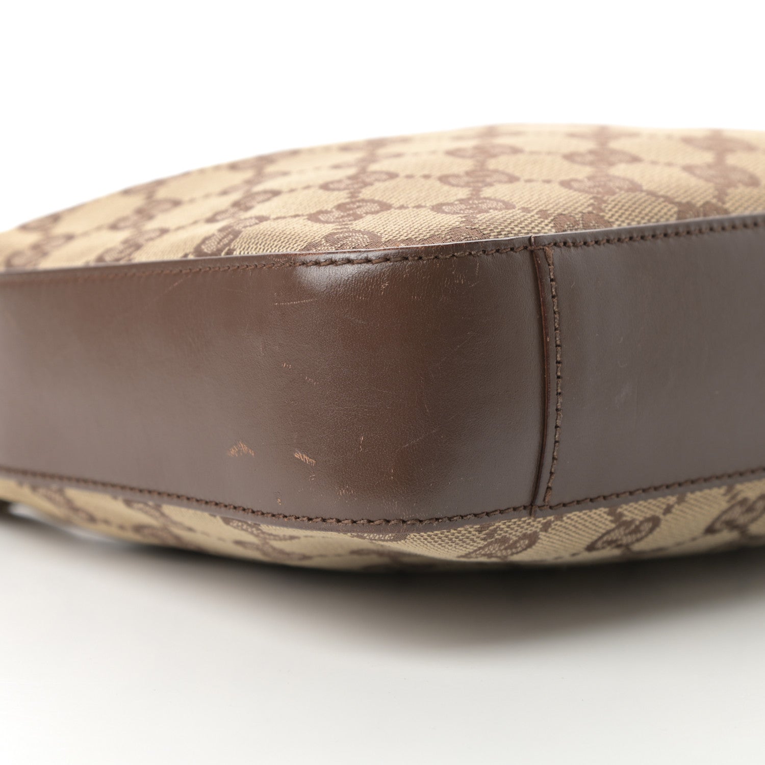 Gucci Monogram GG Clasp Hobo Brown 9 of 14