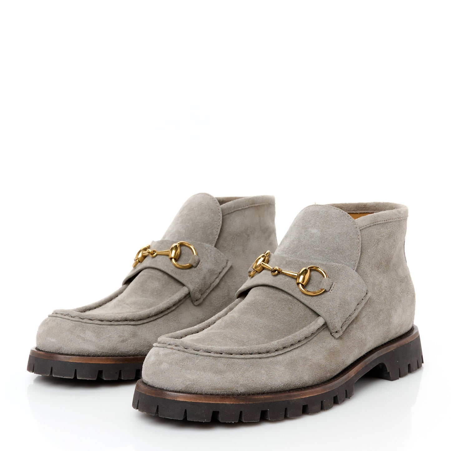 Suede Horsebit Ankle Boots 40 New Fango