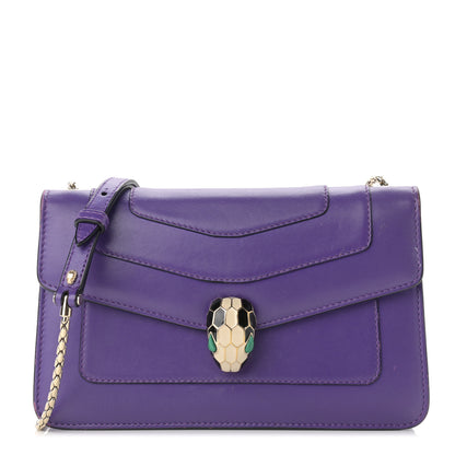 Bulgari Calfskin Serpenti Forever Crossbody Bag Amethyst 1 of 14