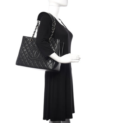 Chanel Caviar Quilted Grand Shopping Tote GST Black 2 of 10