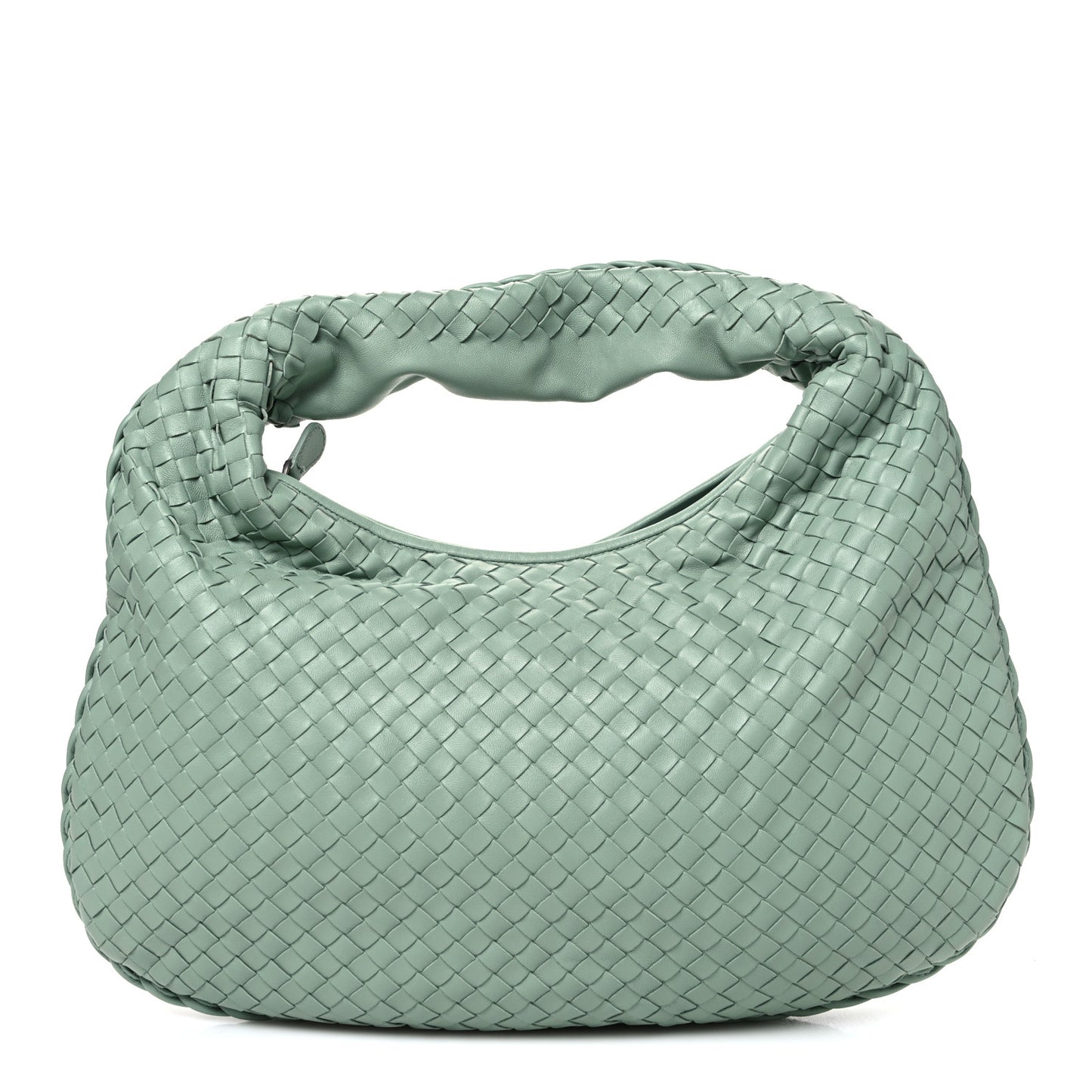 Nappa Intrecciato Medium Belly Veneta Hobo New Sauge