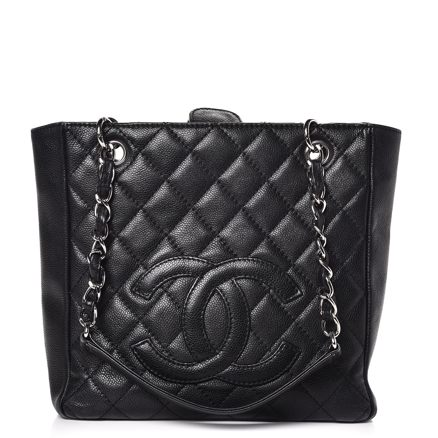 Chanel Caviar Petit Shopping Tote PST Black 1 of 14