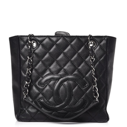 Chanel Caviar Petit Shopping Tote PST Black 1 of 14