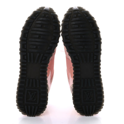 Louis Vuitton Suede Damier Azur Run Away Sneakers 38.5 Pink 5 of 9