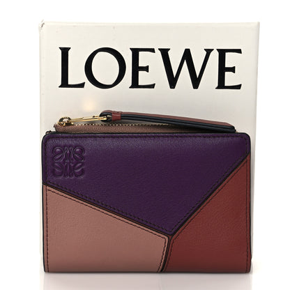 Loewe Calfskin Puzzle Zip Bi-Fold Wallet Dark Blush Dark Rust 8 of 8