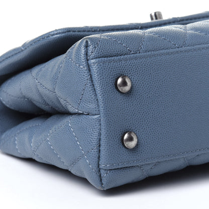 Chanel Caviar Quilted Mini Coco Handle Flap Navy 9 of 11