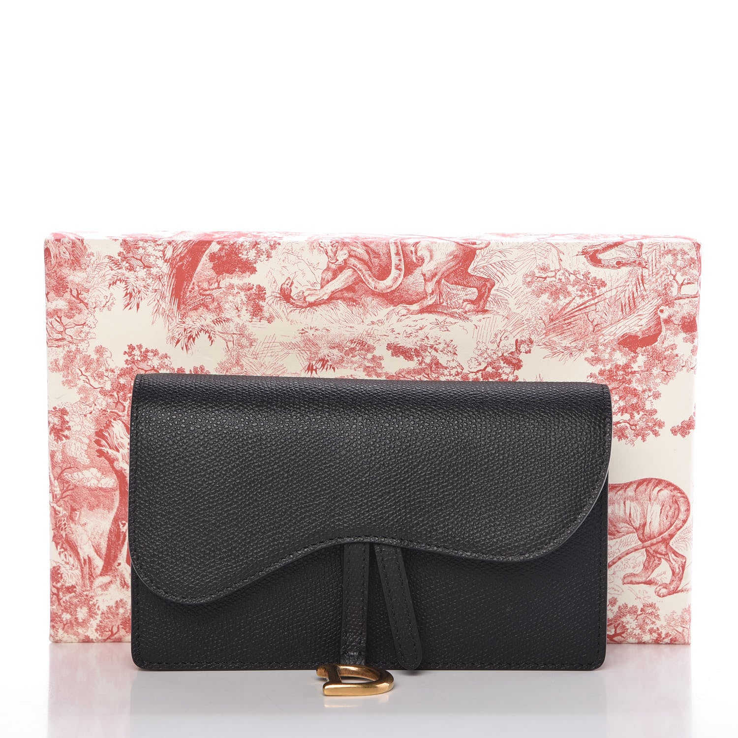 Christian Dior Grained Calfskin Saddle Belt Bag Black 8 of 8